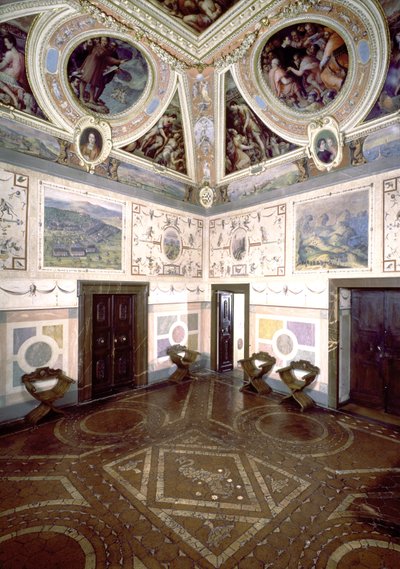 View of the Sala di Cosimo I, 1556 by Giorgio Vasari